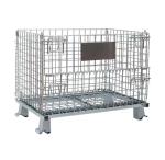 Heavy Foldable Mesh Pallet Steel Storage Cages Folding Lockable Storage Cages