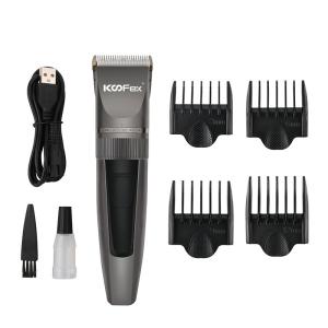 China Men Ceramic Blade Electric Hair Clippers USB Rechargeable Shockproof KooFex factory