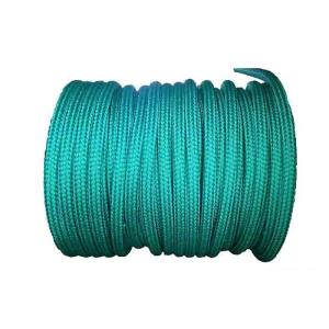 China Green Double Braided Nylon Rope 80mm X 220 Meters Wearable For Ocean Fishery factory