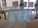 6-12mm Decorative Broken Glass Table Top for Home Furniture Made of Tempered