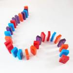 MHC Crystal Silicone Unique Dominoes Set 3d Holographic Designs Epoxy Resin