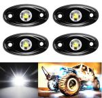 4 Pcs Offroad Rgb Rock Light For Jeep Bluetooth Control 9w Multicolor 6000K