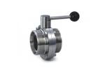 DN15 To DN100 Stainless Steel Sanitary Valves - SMS Butterfly Valve For Food