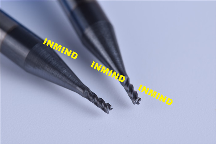 Standard Length Type 2 Flute 0.3mm Micro End Mill 0.6UM Grain Size