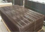 4mm Powder Coated Welded Mesh Fencing & Fence Post Gates For Oil Fields Security
