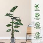 Monstera Artificial Green Plant Hall Living Room Bonsai Landscape wind