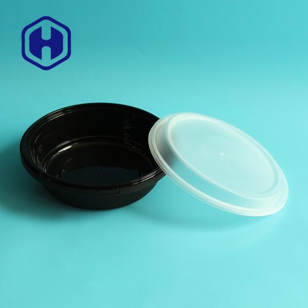 Heavy Duty Cold Hot Food Plastic Lunch Bowl Airtight 37oz Take Out Meal Prep