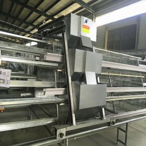 China 430x450x410mm 3 Tier Layer Cage , Soncap Layer Farming Equipment factory