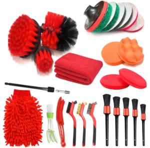 China 22Pcs Car Cleaning Brush Kit Care Car Interior Detailing Brush Kit Nylon factory