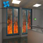 Clear Fireproof Tempered Glass / Fire Rated Toughened Glass CCC Approved
