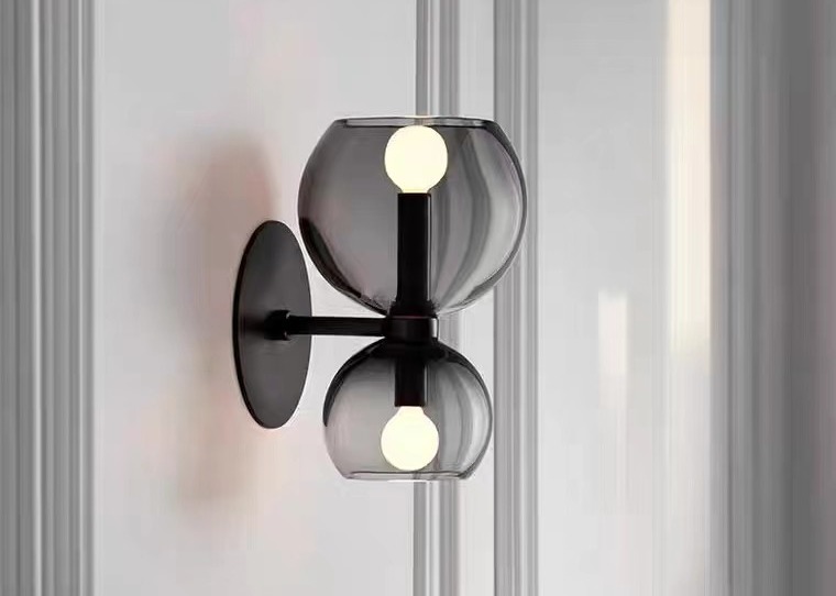 Wholesale Small Glass E27 Lamp Holder COC Bedroom Wall Lamp