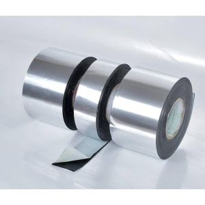 China Heavy Duty Aluminium Foil Butyl Rubber Tape 100mm 50mm on sale