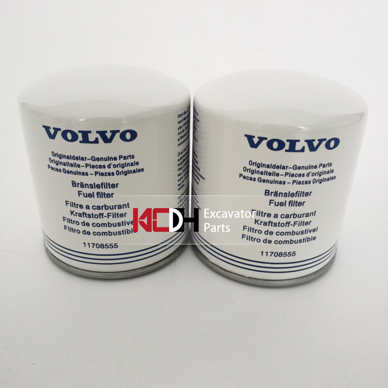 Excavator Engine Parts 11708555 Diesel Fuel Filter Element For EC240B