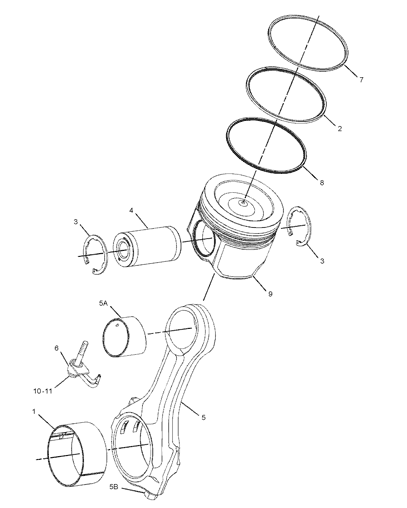 265-1113 2651113 C13 C11 Piston Ring Set For 349D Excavator Engine Parts