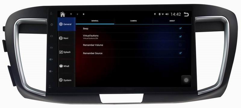 Ouchuangbo android 4.4 for Honda Accord 9 (2.0 Low) car DVD Audio Stereo 3G Wifi BT