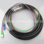 Outdoor Telecom Waterproof Pigtail Patch Cord SC - FC / APC 2 Core 4 Core 20M