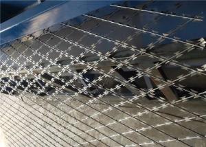 China Zinc Coated Razor Wire Fence Welded Blade Wire Diamond Hole Fence BTO -22 factory