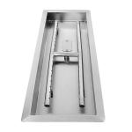 Stainless Steel Fire Pit Burner Natural Gas Outdoor Indoor