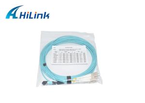 China 10M Length LSZH Patch Cord MPO/MTP-8LC/UPC 10M 8 Fiber 2.0 Breakout OM4 Cable factory