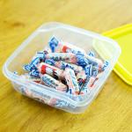 Food Preservation 14*14*6cm Microwavable Plastic Crisper