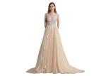 Chiffon Long Convertible Backless Wedding Bridesmaid Dresses Floor Length V Neck