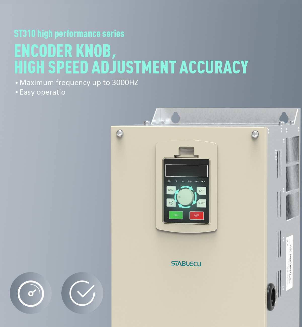 Gray 3 Phase Frequency Converter 15KW 380V Variable Speed Inverter