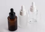 Frosted Clear Amber Serum Glass Essential Oil Bottles 30ml Dropper Bottle