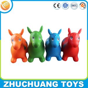 China kids ride on pvc inflatable farm animal horse toys factory