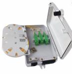 6 Fiber Optic Termination Cabinet , Fiber Optic Wall Box 8mm Cable Port