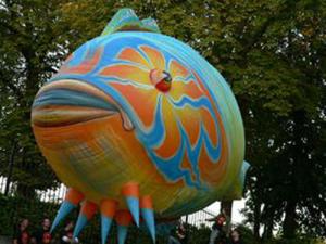 China The colorful fish inflatable helium balloon for decoration factory