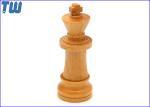Wooden Chess King Design USB Flash Drive Custom Logo Printing