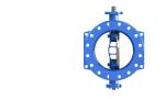 Rubber Seat Flanged Double Eccentric Butterfly Valve Carbon Steel Base Available