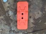 Temp Fence Panels Base Red and Orange Color Available Customized Hole 25mm 28mm