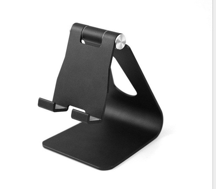 Aluminum mobile phone bracket swivel shaft adjustable universal metal desktop bracket 80*74*100mm