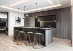 Wooden Customize Kitchen Furniture Modular Kitchen Cabinet Scratch-Resistant