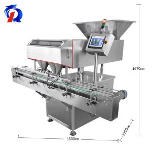 32 Channel Counting Machine Automatic Bottle Washing Filling Capping Machine