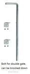 Ventilated Steel Accordion Security Gate , Double Folding Security Gate 16*8