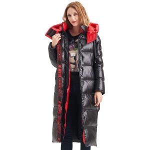 China FODARLLOY Wholesale cotton jacket New Arrival Winter Shiny Cotton Hooded womens jacket and coats factory