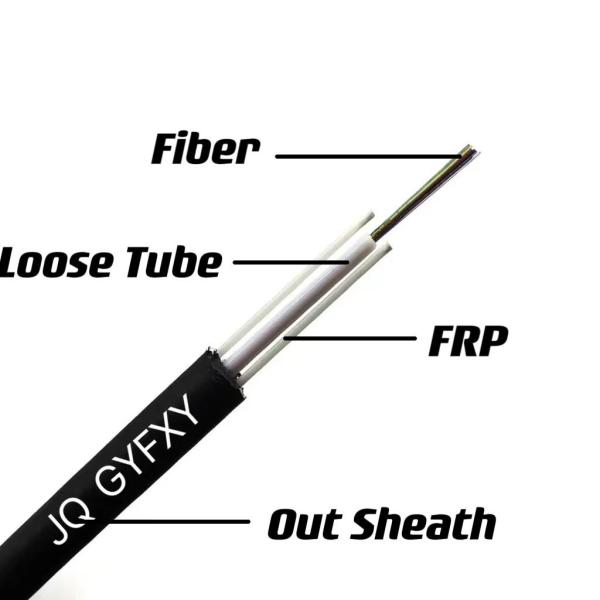 Outdoor Fiber Optic Cable GYFXY Central Loose Tube Non-metallic Non-armored