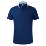 Anti Pilling Cotton Plain Polo Shirts Summer ODM Round Neck Printed