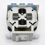 24fibers Din-Rail Fiber Optic Termination Box Cold-Roll Steel 12 Ports Sc Duplex