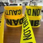 PE Warning Tape CAUTION Traffic Safety Yellow Background Black Lettering Printed