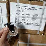 50mm Transparent Furniture Casters For Threaded Stem Chrome Painted Soft Castors
