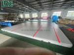 White Customized Logo Basketball Court PVC Inflatable Mats Fitness Air Track