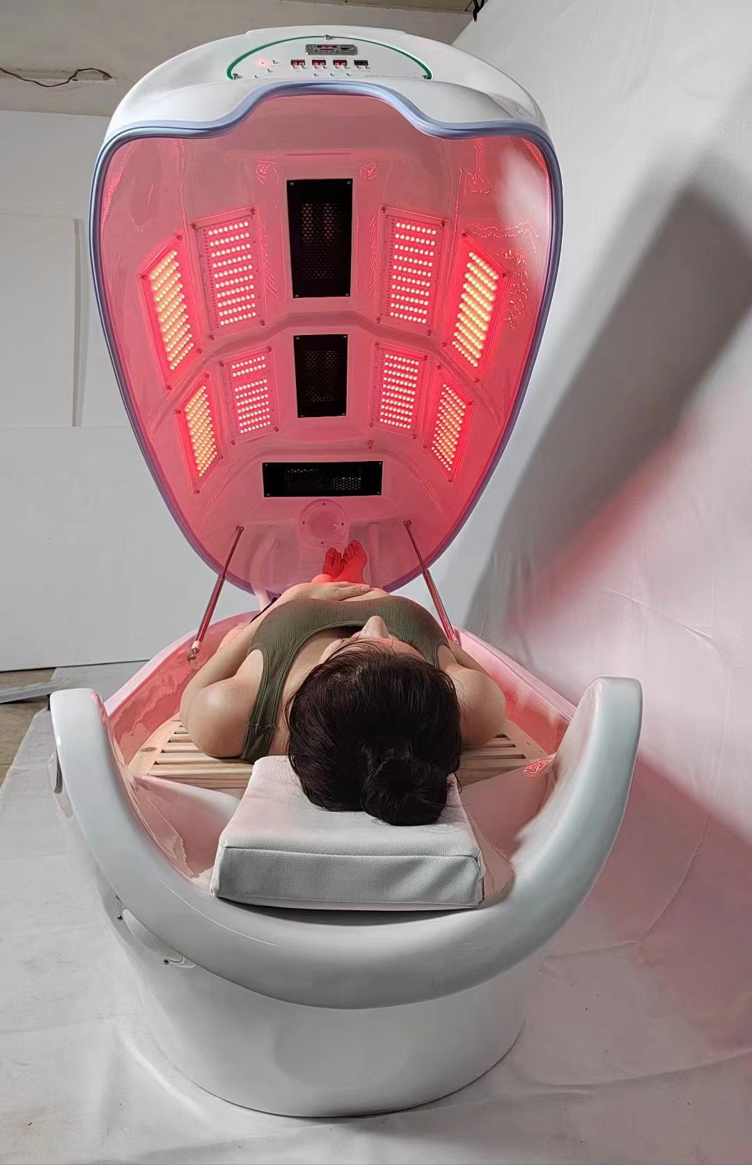 8pcs Led Lights Photon Infrared Jade Sauna Pod Spa Hydromassage Capsule