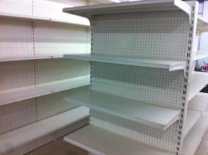 China Optional Color Tool Rack For Garage Wall , Wall Mounted Bin Rack Powder Coating factory