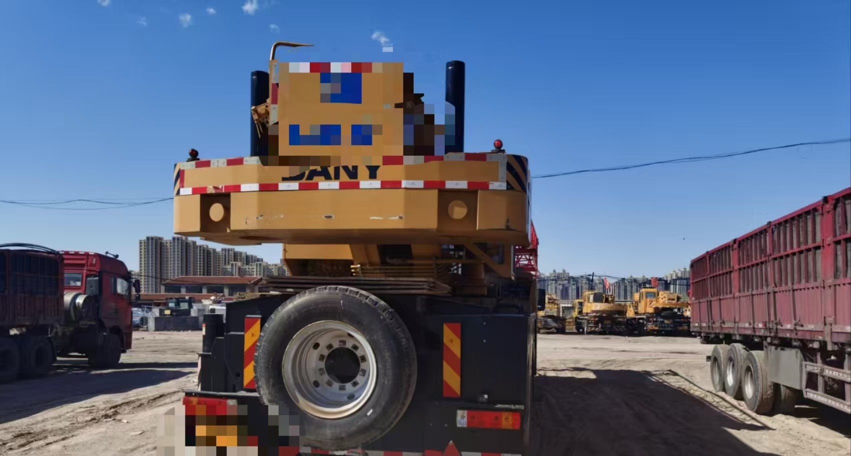 55 Tons Mobile Truck Crane with High Operating Efficiency and 46 Meters Max Working Height
