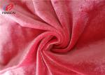 Soild Colors 95 Polyester 5 Spandex Velvet Fabric , Ice Crushed Korean Velvet