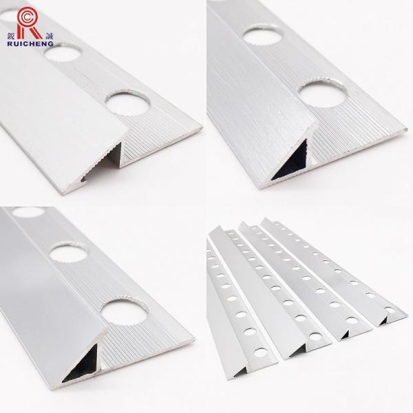 China Polished White Aluminium Tile Trim 10mm Nickel Anodized King Edging factory