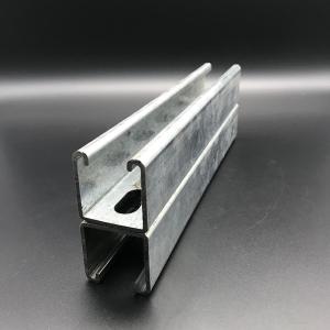 China 41x82 Electrical Galvanized Back to Back Slotted Strut Channel factory
